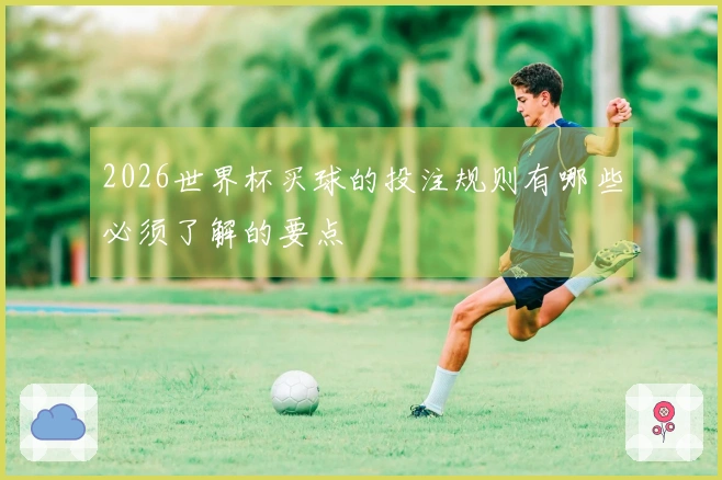 2026世界杯买球的投注规则有哪些必须了解的要点